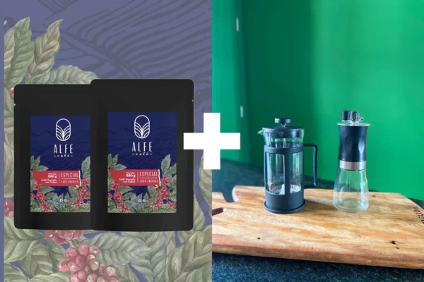 Café Alfe 2 pacotes 250g + Kit André + FRETE GRÁTIS