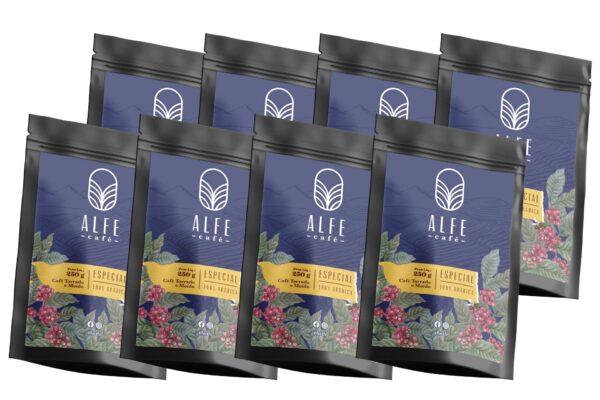 Café Torrado Especial  Moído 250g — Box com 8un. + FRETE GRÁTIS